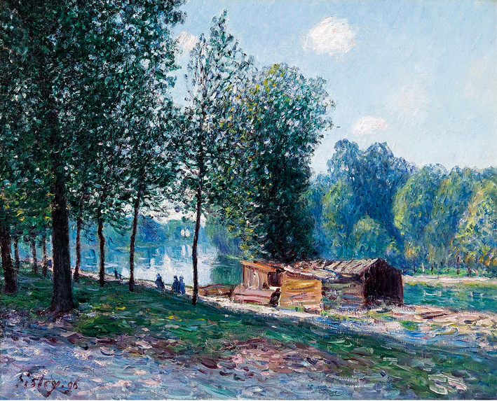  阿尔弗莱德·西斯莱 Alfred Sisley—— 卢安河畔的小屋